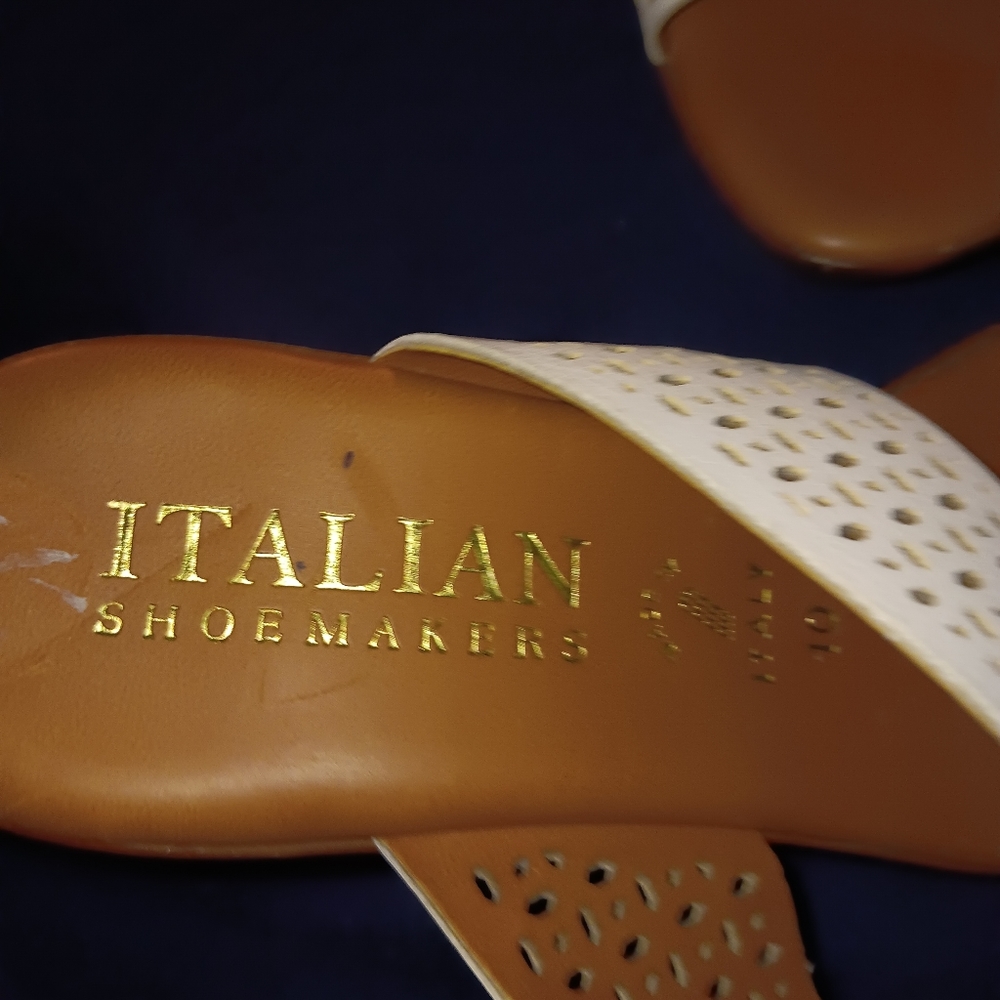ITALIAN  SHOE MAKER  SIZE 10 WEDGE HEEL PRE-OWNED GOOD - Picture 6 of 6